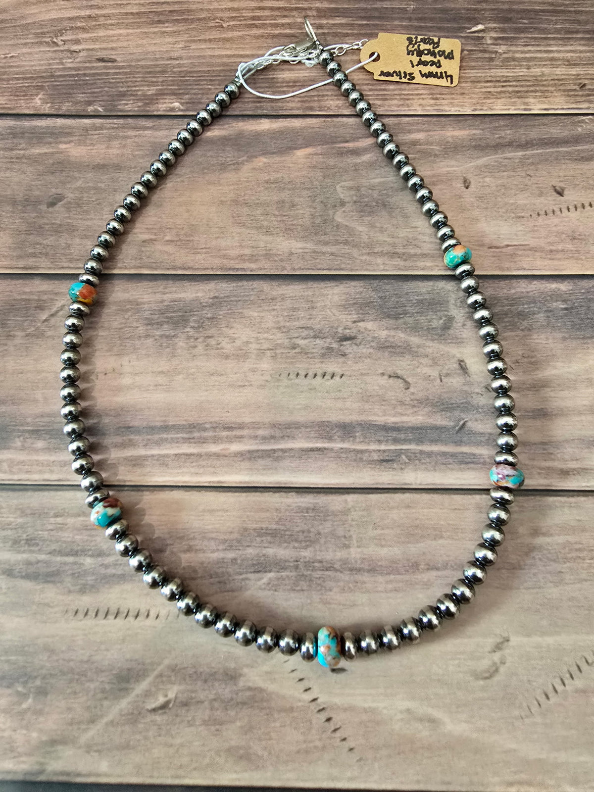 4 MM Silver Pearl Mohave Pearls Choker