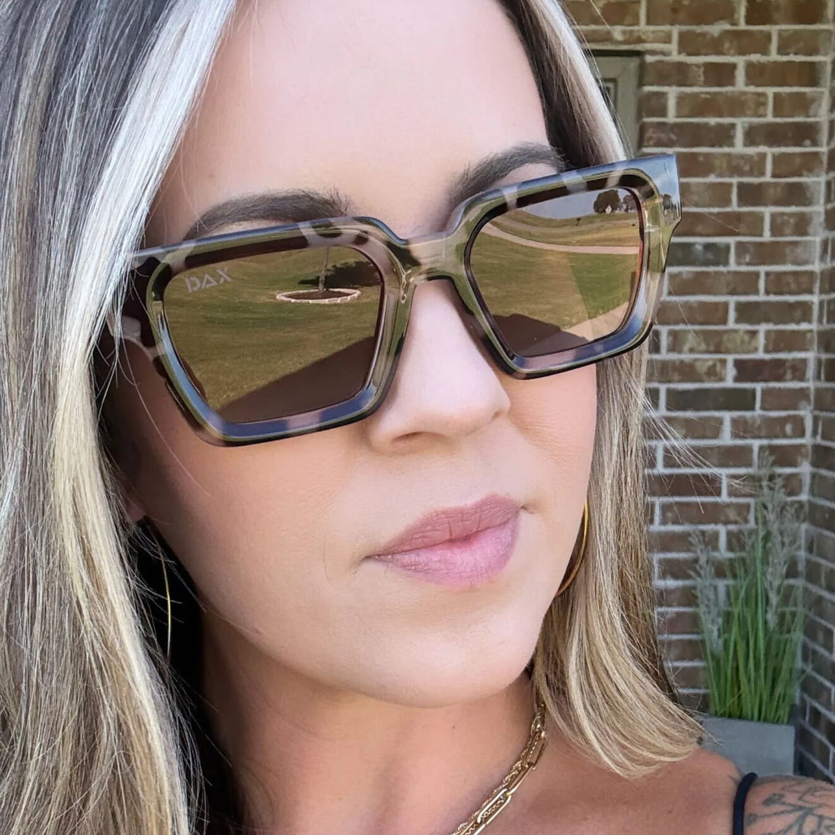 DAX Allie in Cheetah Sunglasses