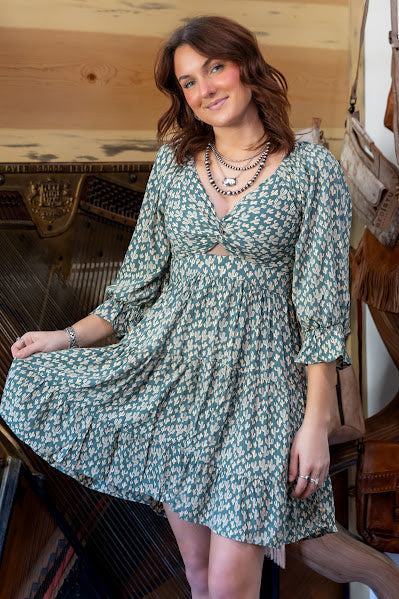 Cactus Flutter Dress