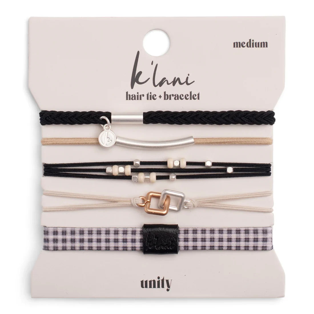 K'lani Unity Bracelet Hair Tie Set