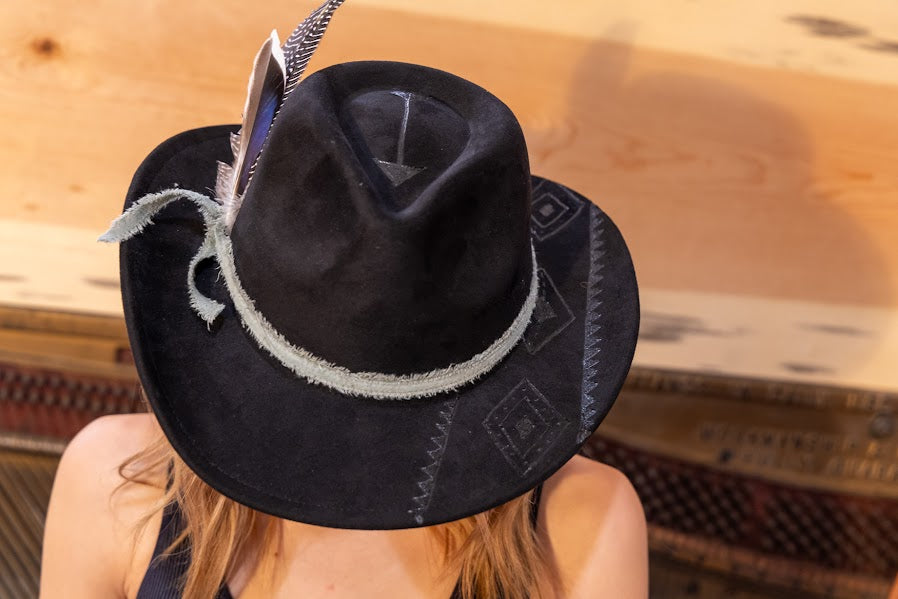 Flickering Firefly Handburned Hat