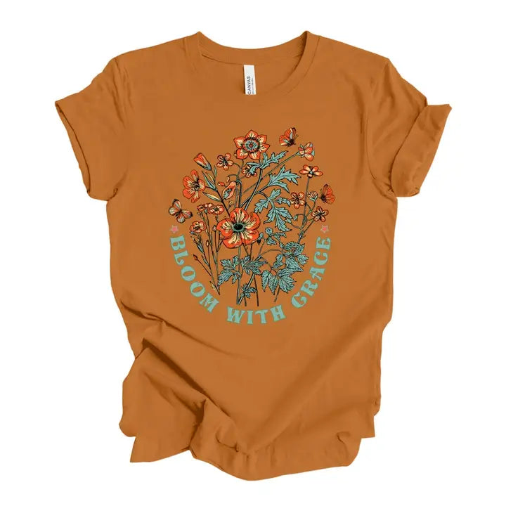 Bloom with Grace Graphic Tee