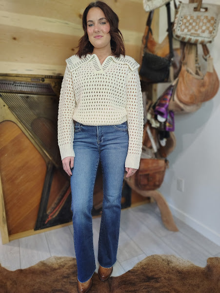 Natalie High Rise Double Bootcut Jeans