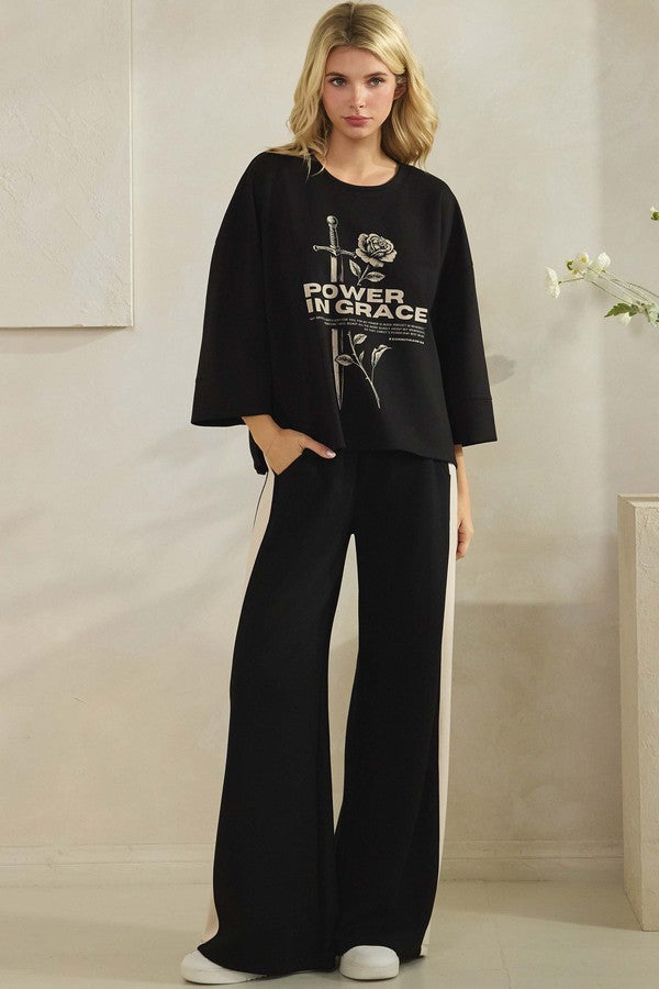 Power in Grace Short Sleeve Sweatshirt