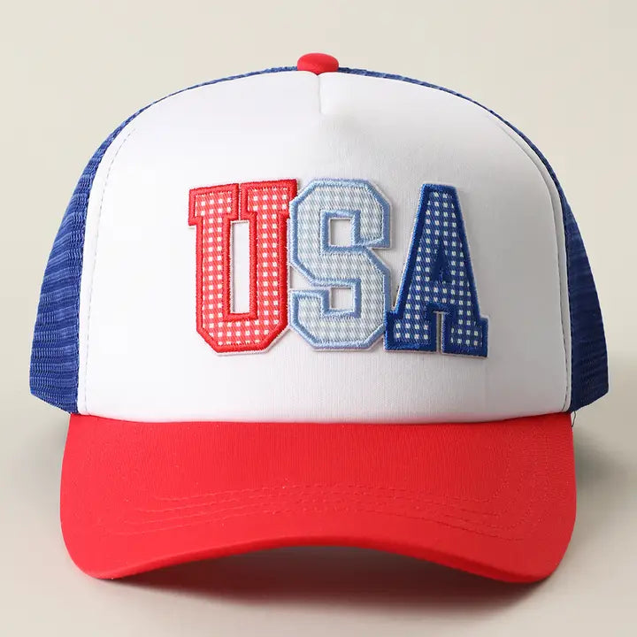 Embroidered Trucker Hat for Women | Vintage Graphic Cap