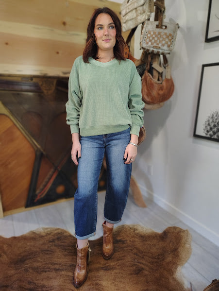 Easy Mild Rolled Barrel Jeans