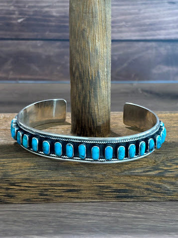Multi Stone Turquoise Cuff