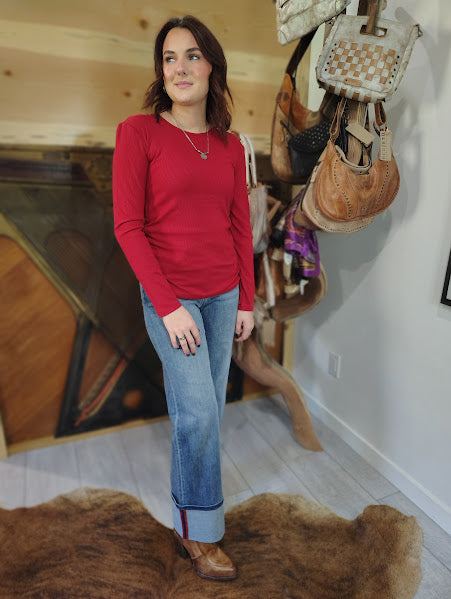 Women's LuxeAir Ribbed Long Sleeve Top