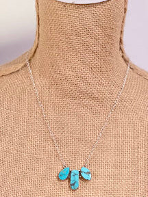 Red River Turquoise Sterling Necklace