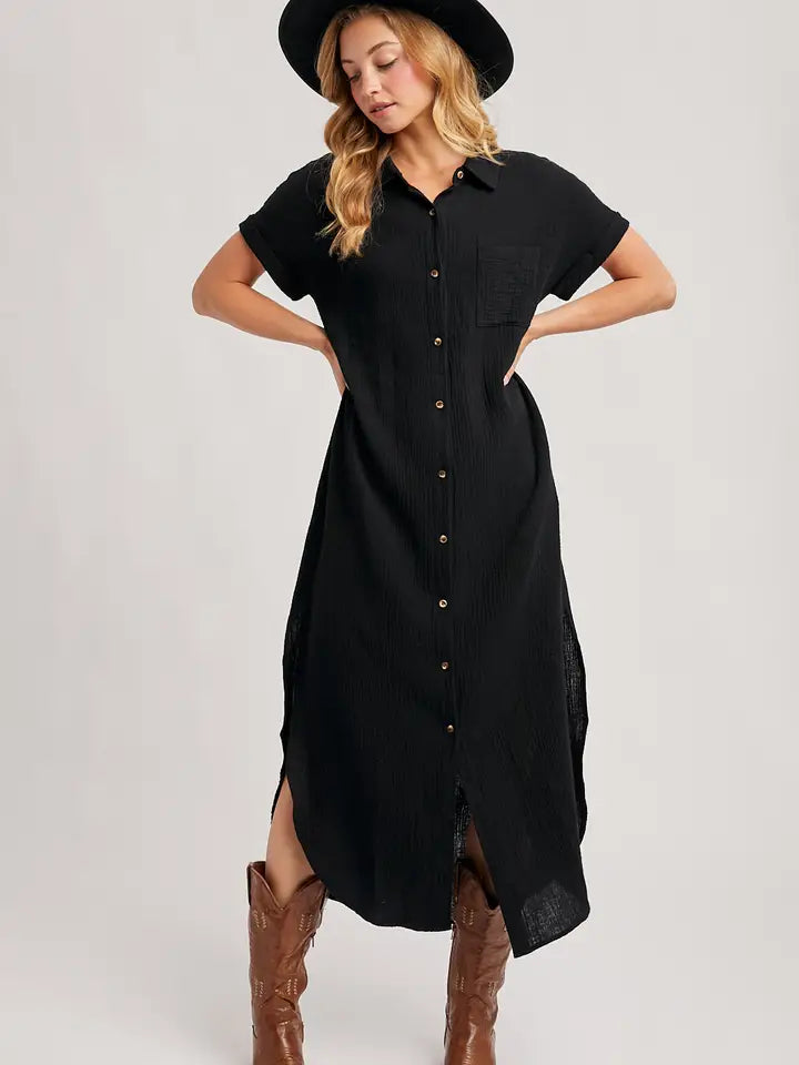 Buttonup Shirt Dress