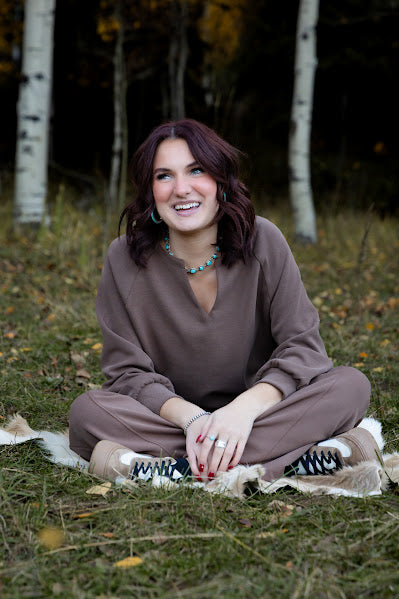 Sofie Soft Raglan Long Sleeve Top