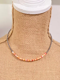 Spiny Oyster Sterling Pearl Necklace