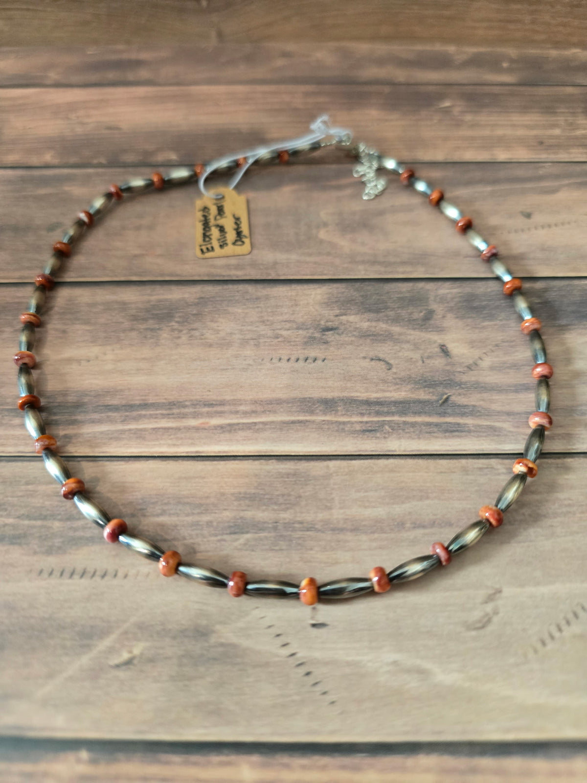 Spiny Oyster Silver Torpedo Pearl Choker