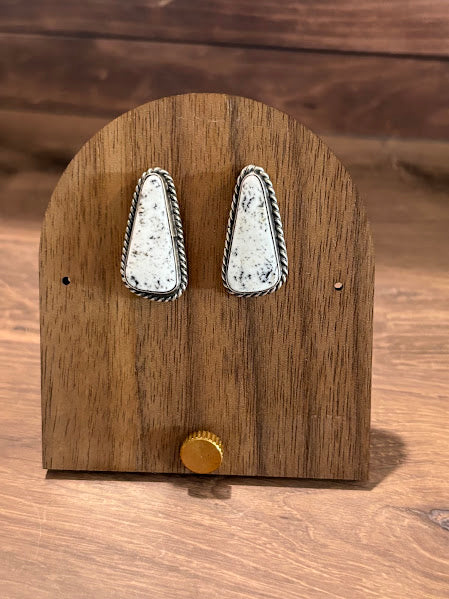 Authentic White Buffalo Earrings