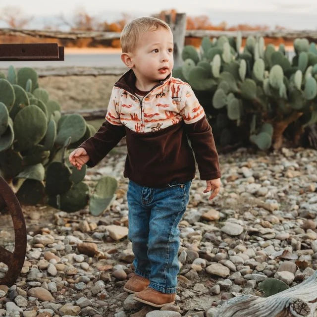 Shea Baby Desert Cowboy Fleece Zip-Up